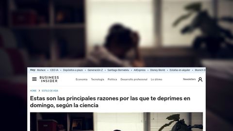 Estas son las principales razones por las que te deprimes en domingo, según la ciencia