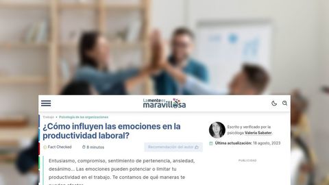 ¿Cómo influyen las emociones en la productividad laboral?