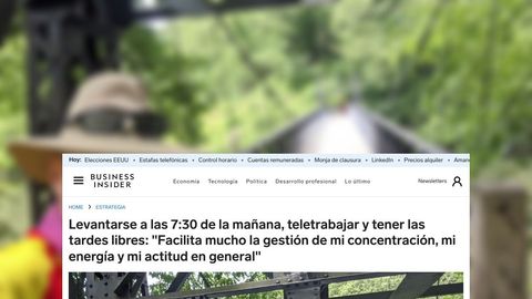 Levantarse a las 7:30 de la mañana, teletrabajar y tener las tardes libres: "Facilita mucho la gestión de mi concentración, mi energía y mi actitud en general"