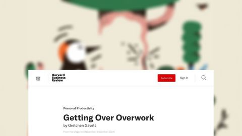 Getting Over Overwork