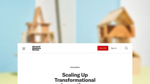 Scaling Up Transformational Innovations