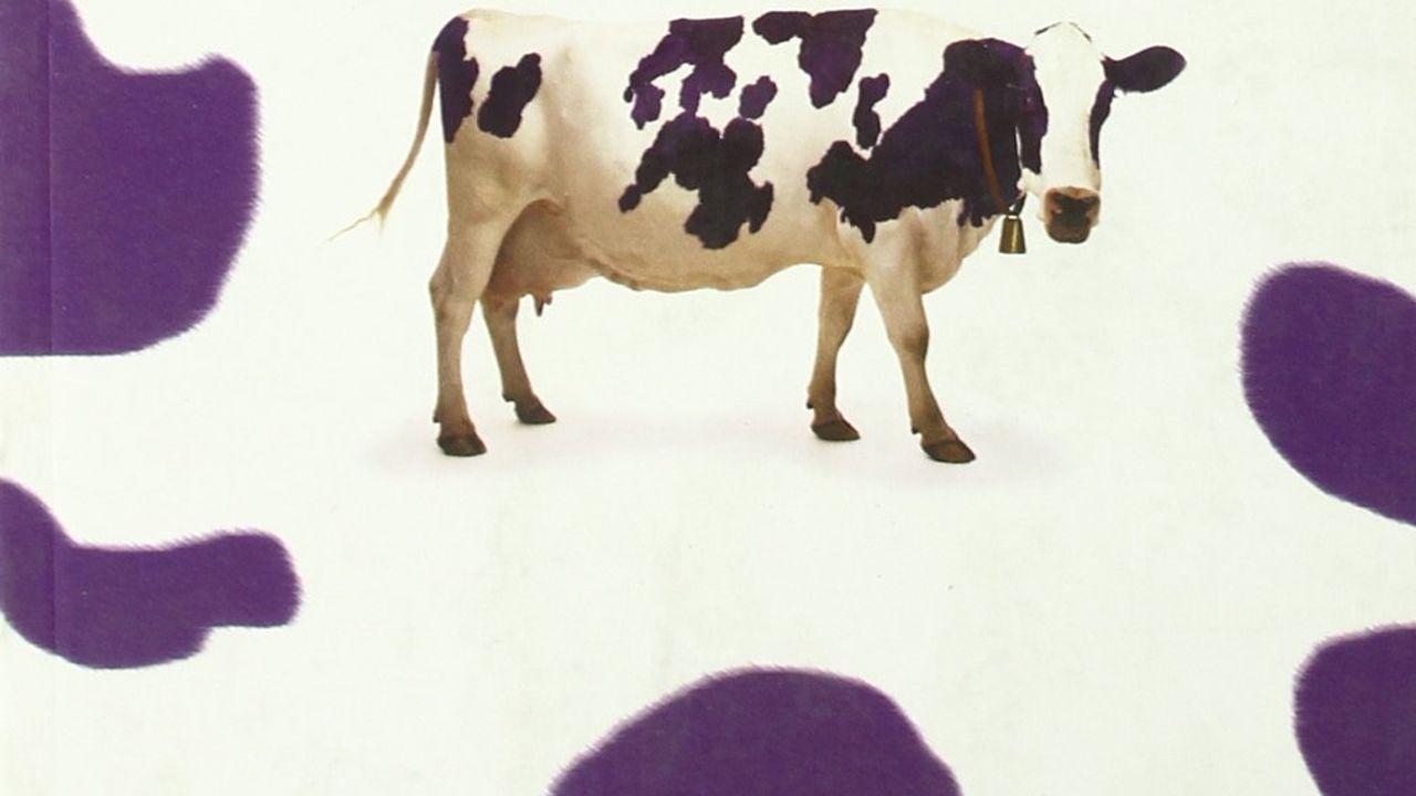 La Vaca Púrpura Se Destaca De Vacas Ordinarias Ilustración del